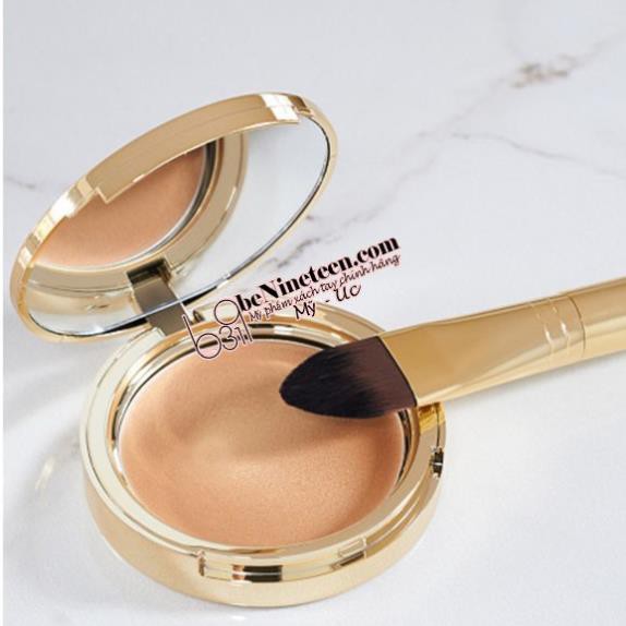 [SALE OFF 50%] Bộ Phấn bắt sáng bareMinerals Gold Obsession + Cọ Complexion Perfector Brush [BeNineteen]