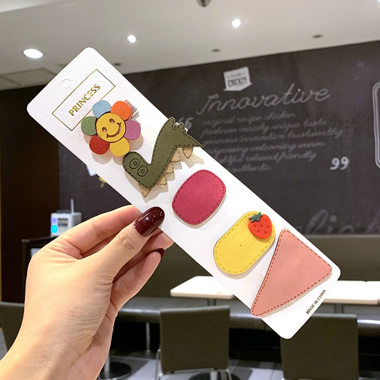 Set 5 Kẹp Tóc Cho Bé Gái Dễ Thương Nhiều Hình Đáng Yêu Phong Cách Hàn Quốc