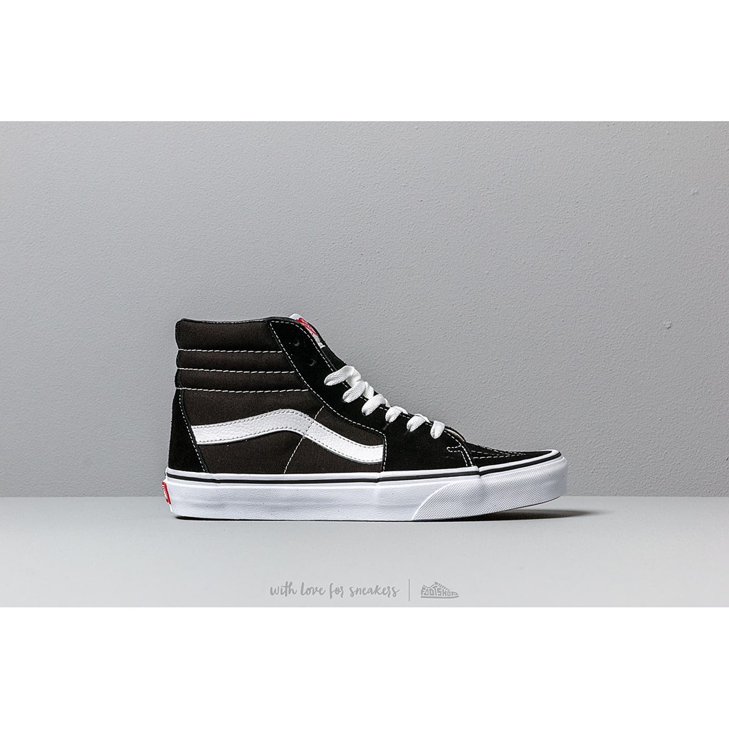 Giày Vans Chính Hãng Sk8 Hi Classic Black/White