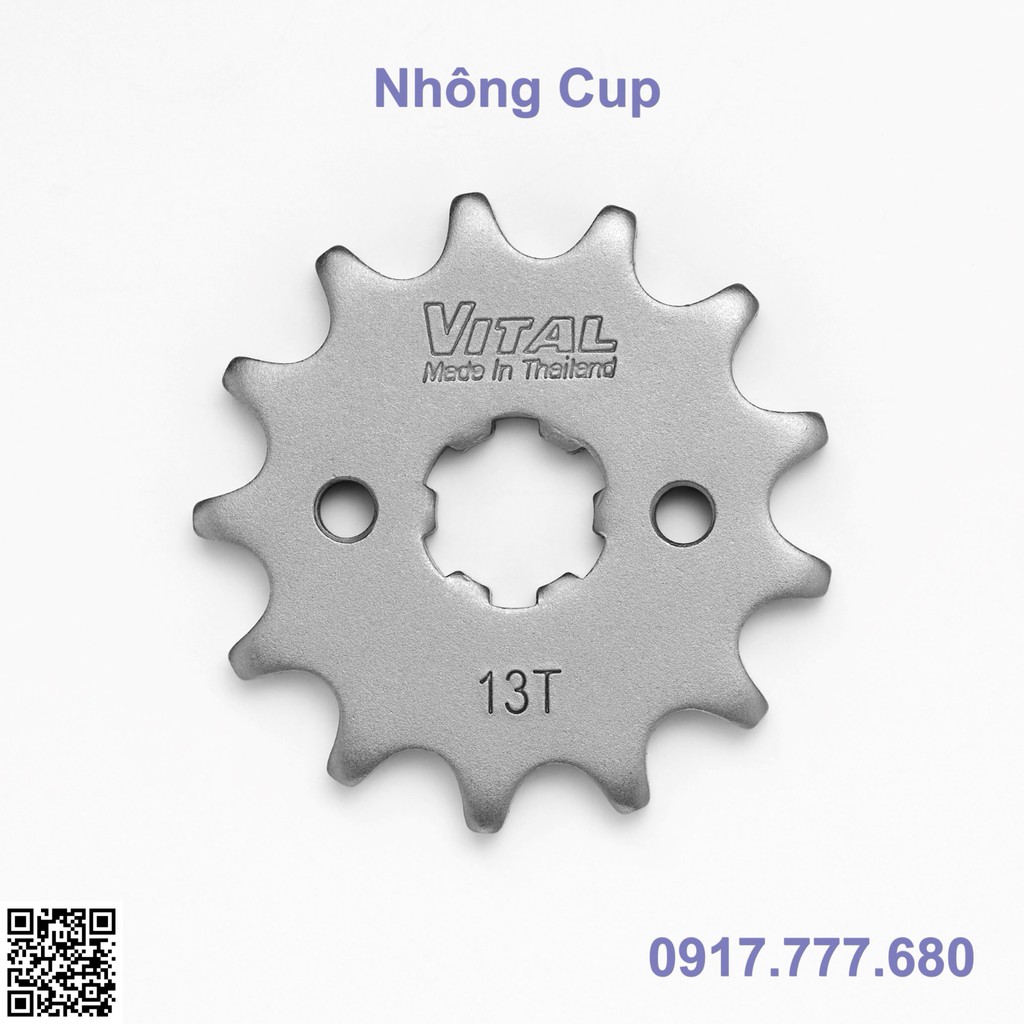 Dĩa tải và nhông Cup 7 ly /Dream 7ly /Wawe củ /Sirius 50/Ex50 TQ hệ 420-7 ly  Chính hãng VITAL Thái Lan