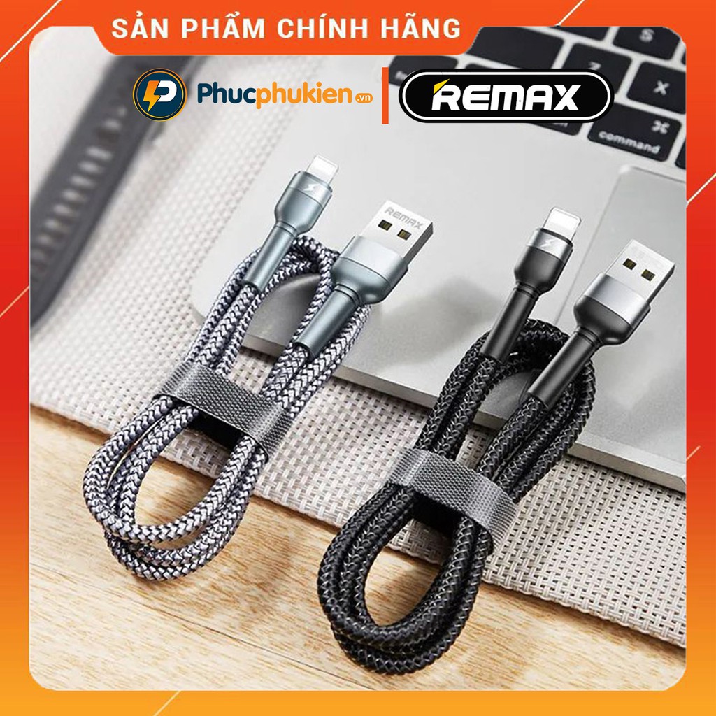 Dây sạc iPhone chính hãng Remax hỗ trợ sạc nhanh 12w - Cáp sạc iPhone chính hãng Remax RC-124i | BigBuy360 - bigbuy360.vn