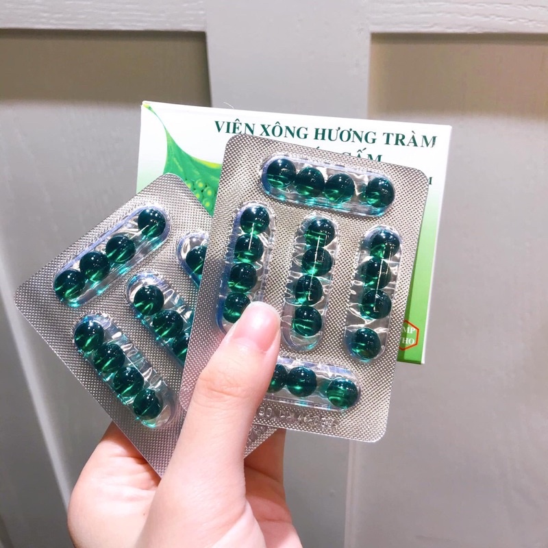 Viên xông hương tràm Vim Báo Gấm - Hộp 2 vỉ, 40 viên