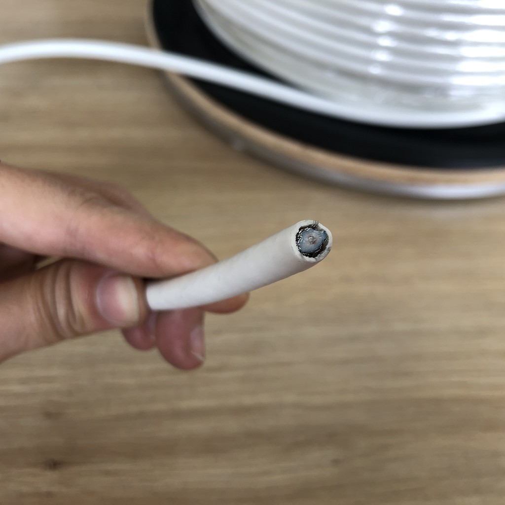 1 Mét dây cáp đồng trục RG6 dùng cho truyền hình, camera,...Hãng Sumlo Hàng nhập khẩu chính hãng loại tốt