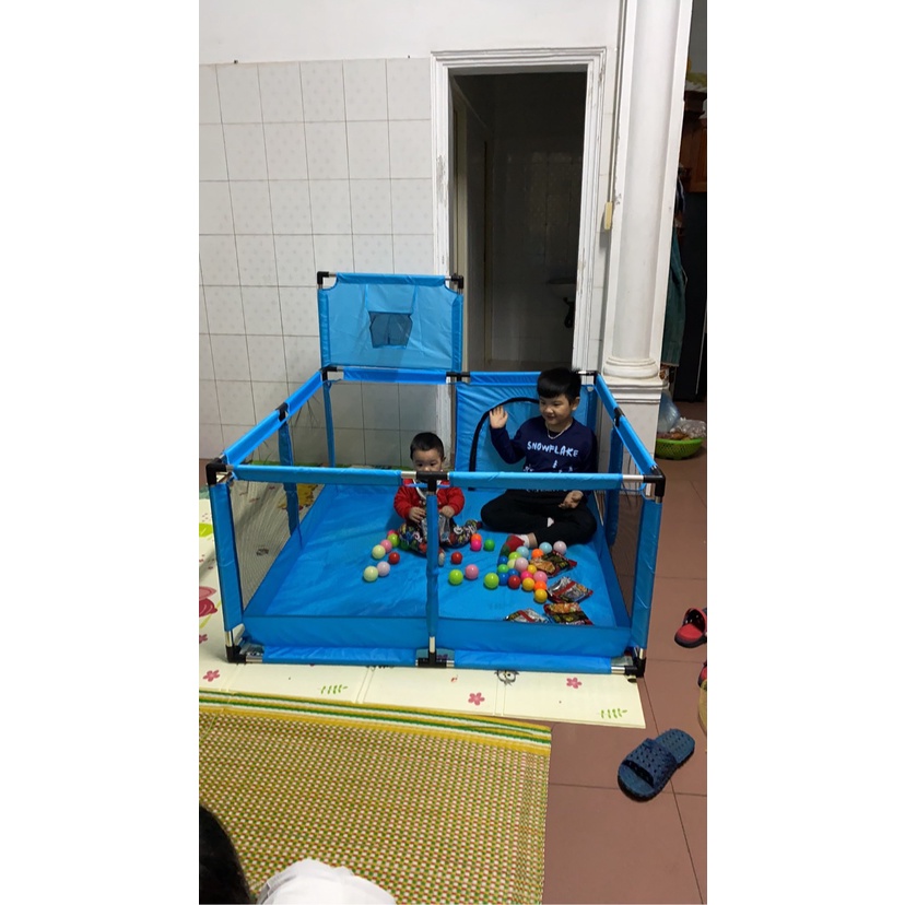 Quây bóng vuông và lục giác inox cho bé - Quây vuông , lục giác