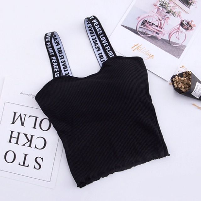 Áo hai dây dành cho nữ dáng croptop mùa hè siêu hot chất liệu cotton co dãn M04