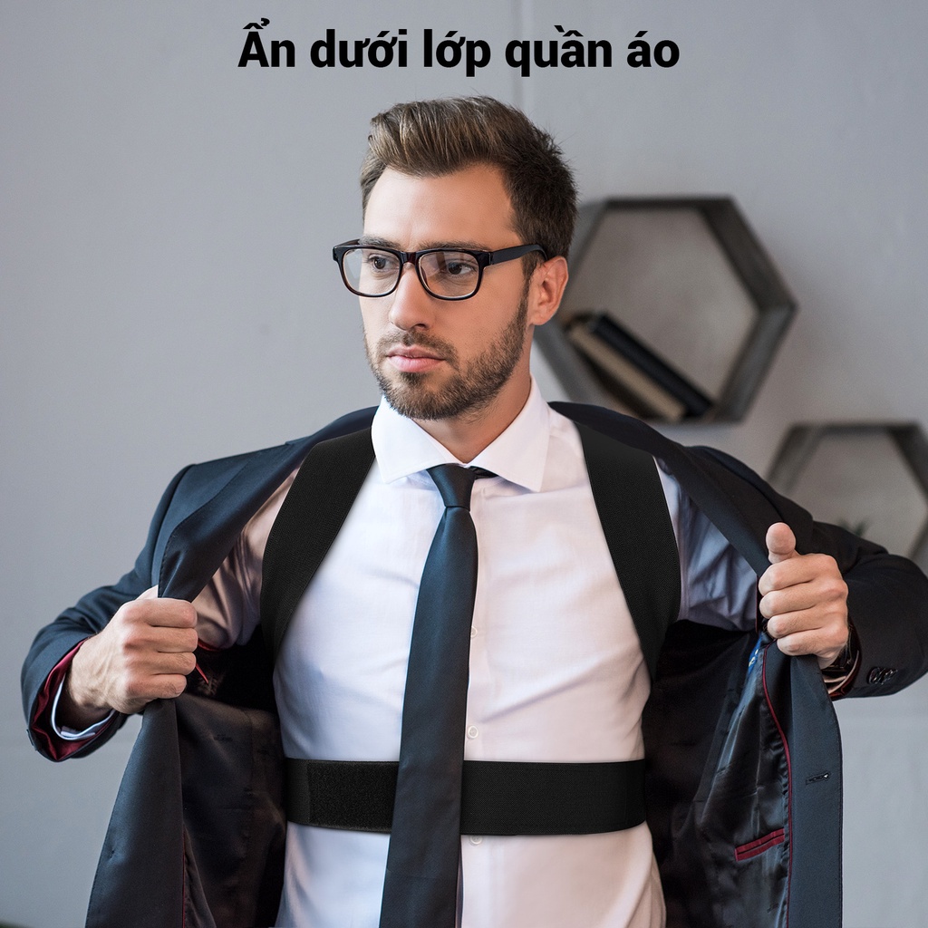 OneTwoFit  Đai chống gù lưng, giải quyết hiệu quả tình trạng gù lưng và giữ dáng đai lưng có nhắc OT044802