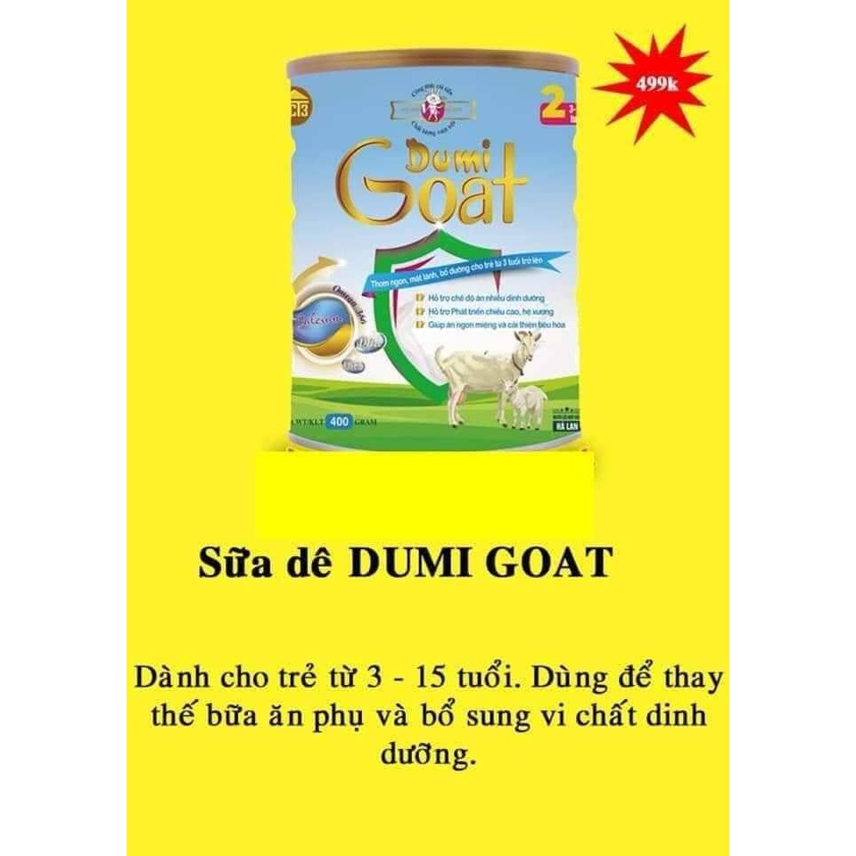 Sữa dê DUMI GOAT 500g