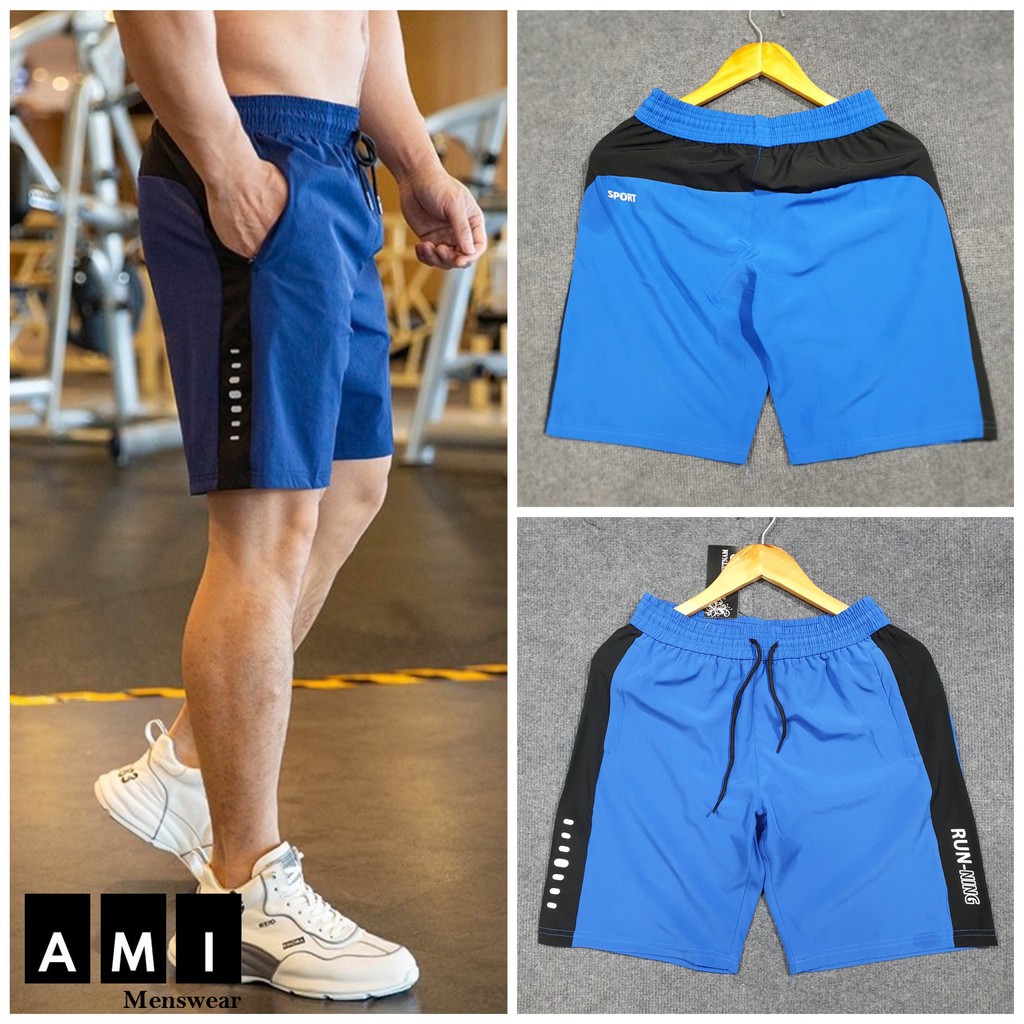 Quần Short Nam thể thao Running, Quần Đùi Nam Chất Vải Spandex Hàng Xuất Khẩu ( Độc Quyền Tại Shop) Sp1