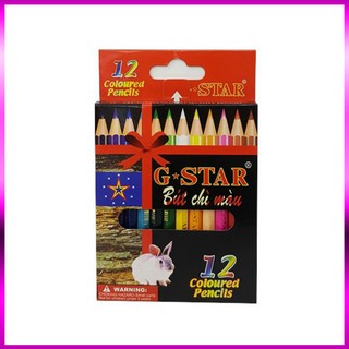 Bút chì màu Gstar -12 màu ngắn