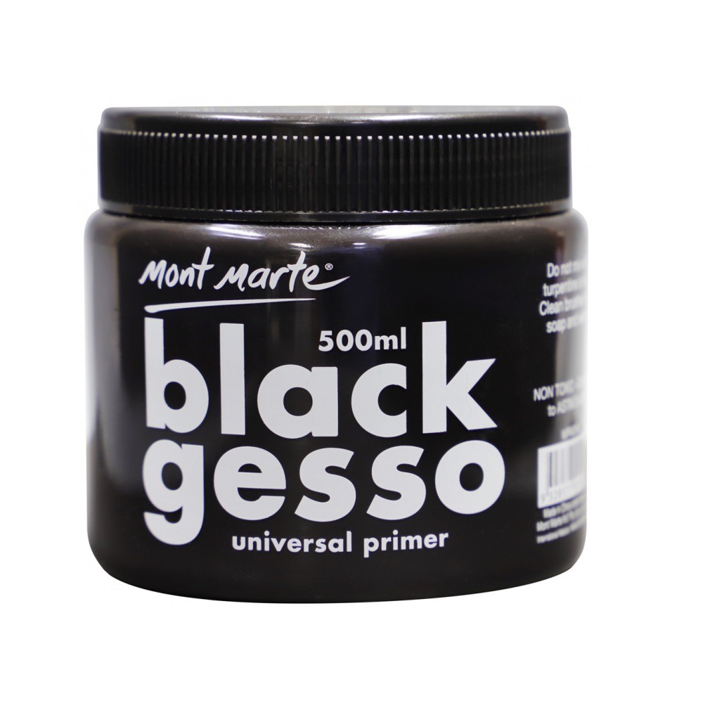 SƠN LÓT BỀ MẶT TRANH - WHITE/BLACK GESSO MONT MARTE (500 ML)