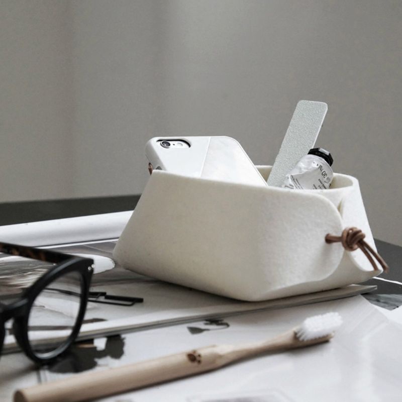 Hộp Đựng Đồ Dùng Để Bàn Bằng Nỉ Độc Đáo Trang Trí Nhà Cửa / Văn Phòng