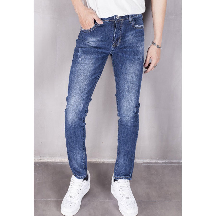 Quần Jeans Nam Xanh Đậm Dáng Ôm Chất Đẹp