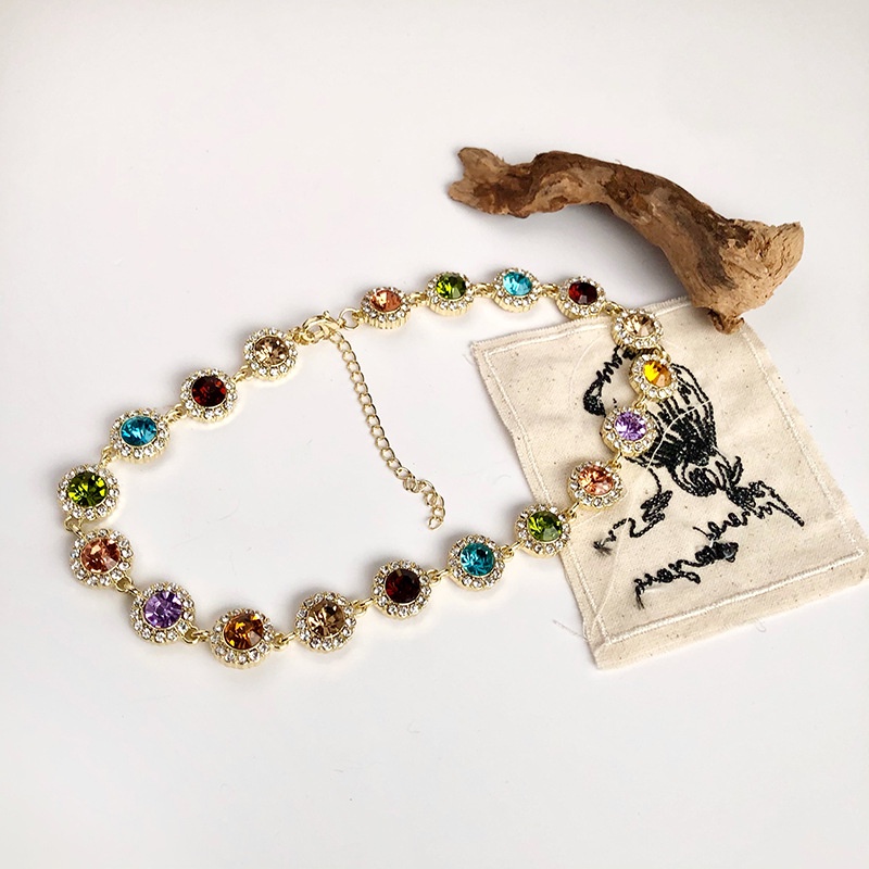 Vòng Cổ Đính Đá Thời Trang Sang Trọng Cho Nữ