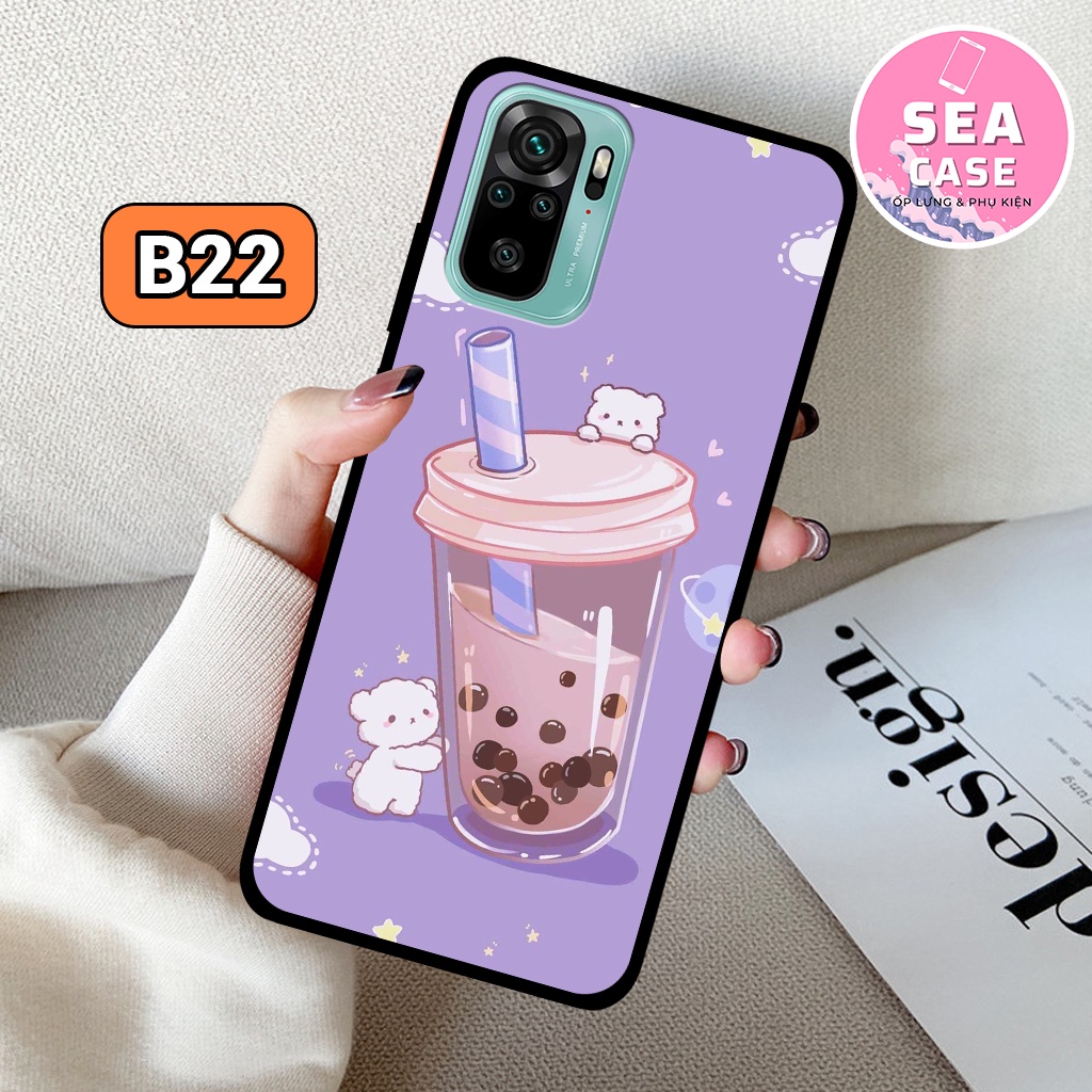 Ốp lưng XIAOMI REDMI NOTE 10/ REDMI NOTE 10S hình gấu đáng yêu,dễ thương – ốp nhựa chống trầy,chống va đập