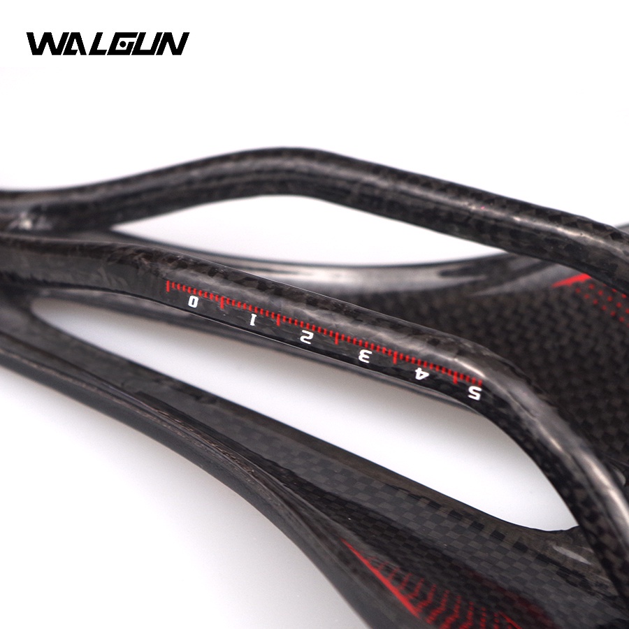 Yên xe đạp leo núi WALGUN sợi carbon mềm mại siêu nhẹ thoáng khí cao cấp