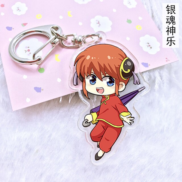 Móc khóa Gintama Chibi quà lưu niệm móc khoá phụ kiện túi xách balo móc khoá bằng arcrylic