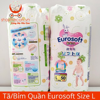 100 miếng tã / bỉm quần Euro Soft cao cấp M/L/XL/XXL/XXXL