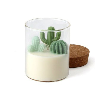 Hũ nến thơm terrarium xương rồng mẫu 1