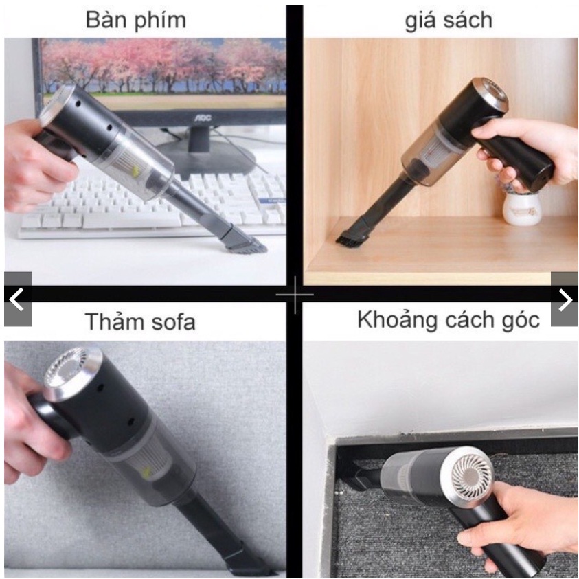MÁY HÚT BỤI CẦM TAY LOẠI CAO CẤP 2 PIN HÚT MẠNH PIN TRÂU BH 1:1