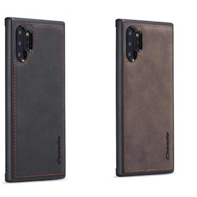 Ốp Điện Thoại Da Màu Đen Q7 Cho Samsung Galaxy Note 10 Plus | BigBuy360 - bigbuy360.vn