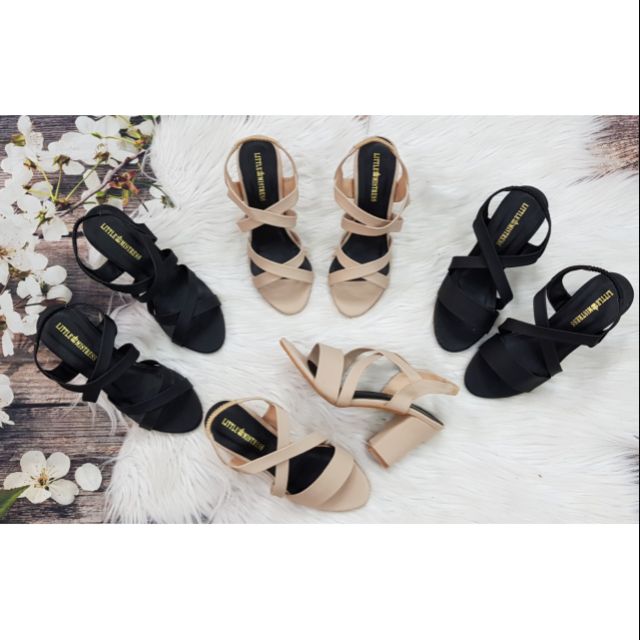 Cao gót đế vuông