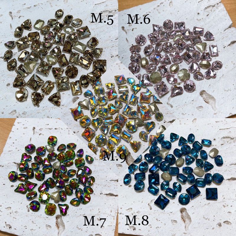Đá khối chân nhọn mix 50 viên mã 2