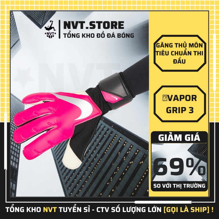 Găng tay thủ môn bắt bóng trẻ em Nike Vapor Grip 3 giá rẻ, siêu dính, găng bắt gôn chuyên nghiệp - NVT.store.vn