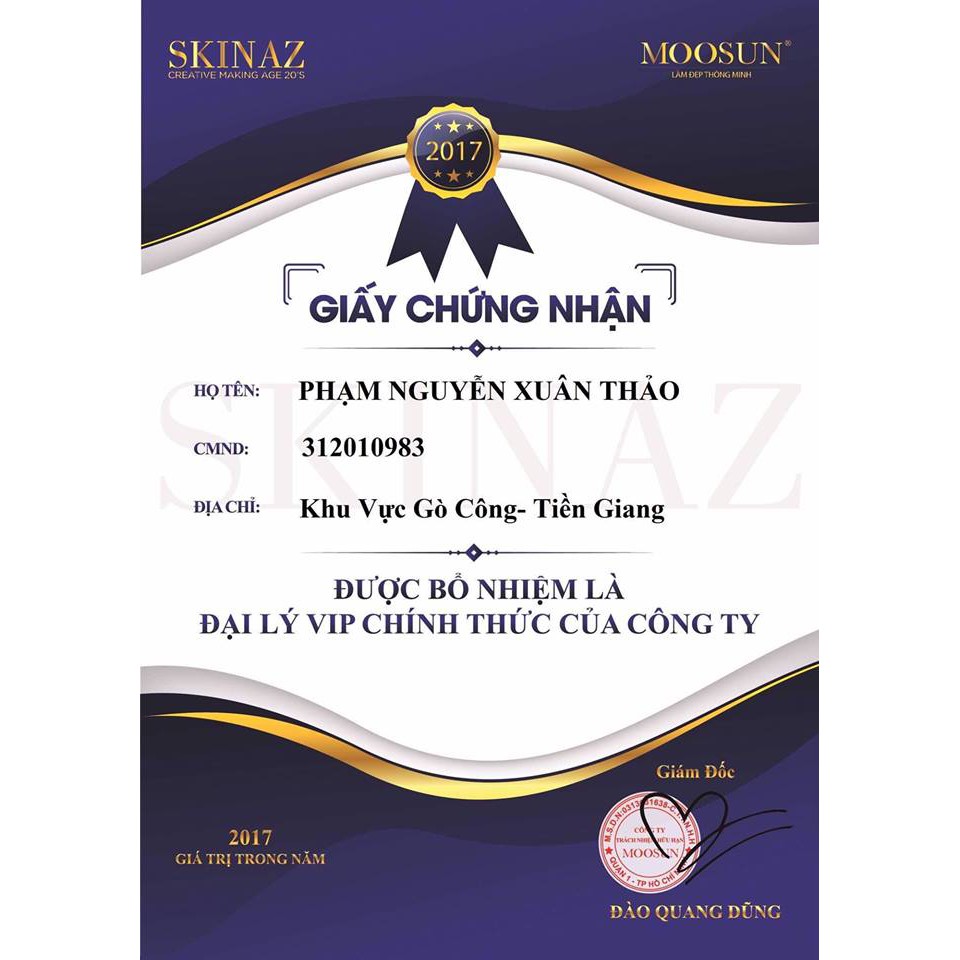 Son Crayon Skinaz Hàn Quốc chính hãng 100%