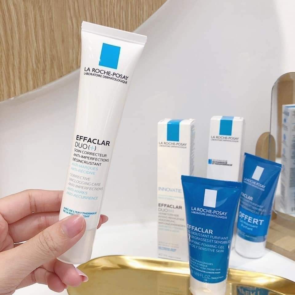 Kem giảm mụn thâm đỏ La Roche Posay Effaclar A.I và La Roche Posay Effaclar Duo+