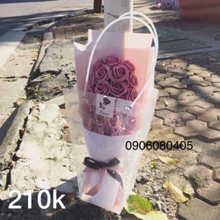 [Hoả tốc] ‼️‼️Mẫu bó dài 22 bông hồng đất‼️‼️