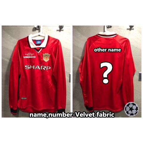 MU Retro Jersey 99-00 Vintage Football Jersey