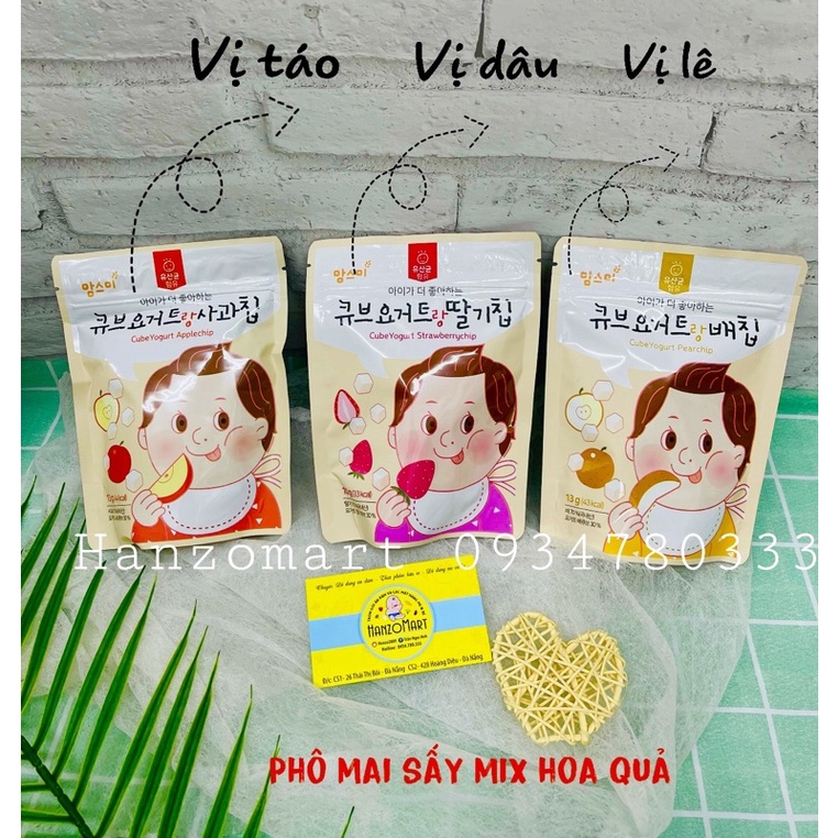 [Momsmi] Phô mai sấy mix hoa quả Hàn Quốc