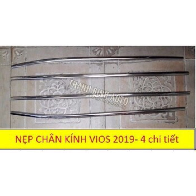 Nẹp chân kính Vios đủ các fom 2011 - 2020 inox 304 cao cấp