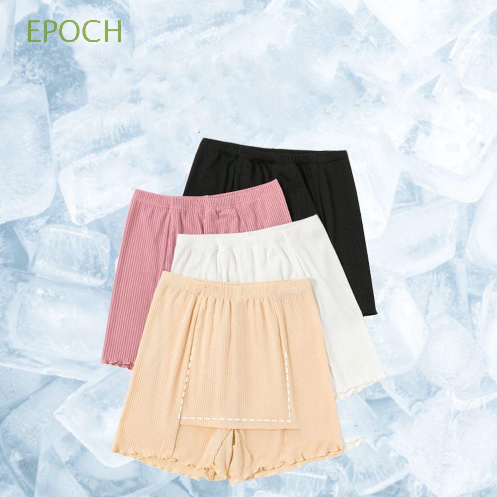 EPOCH Comfortable Women's Shorts Boxer Sexy Boyshort Underpants Girls Safety Briefs Leggings Solid Color Double Layer Thin High Waist Breathable Traceless Safety Short Pants/Multicolor