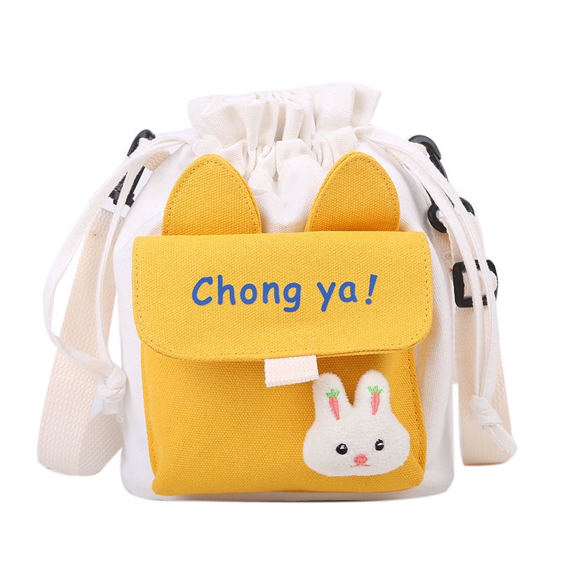 Túi đeo chéo vải canvas phong cách Nhật Bản xinh xắn thời trang dành cho nữ