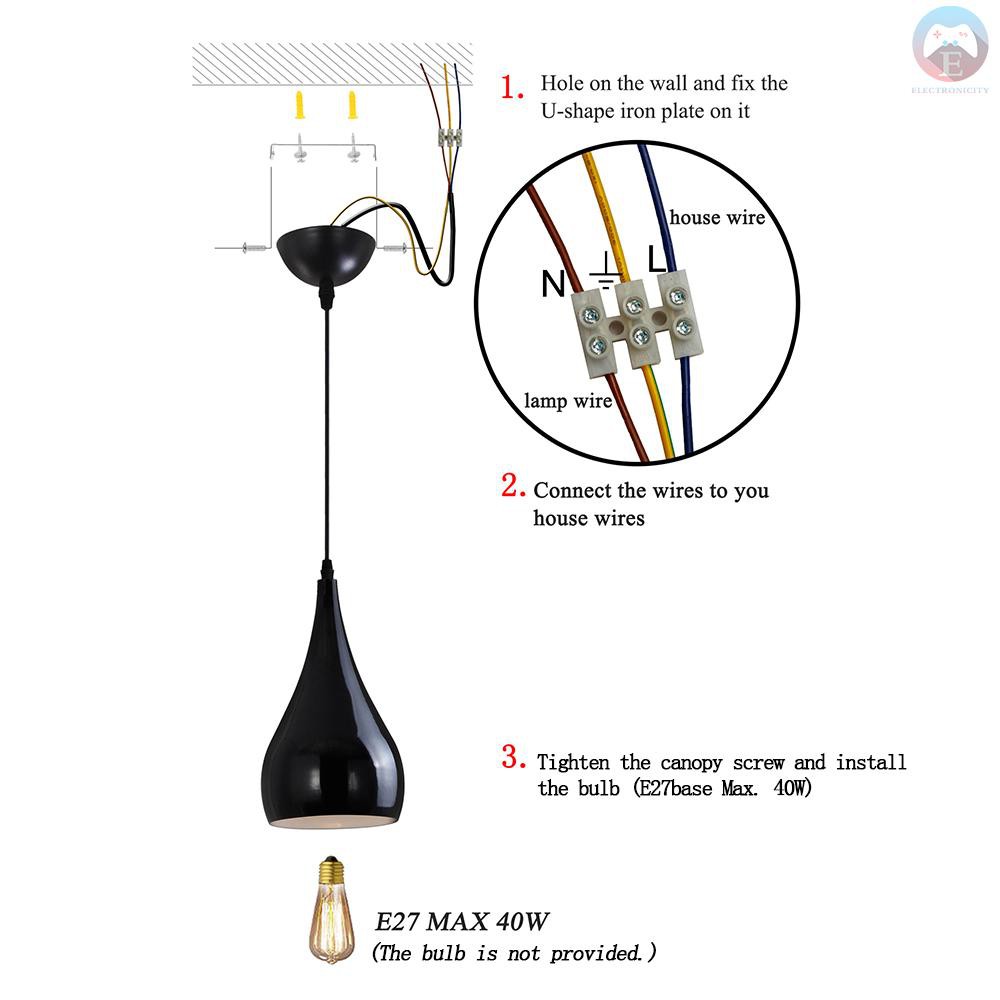 Đuôi Đèn E27 Ele Ac100-240V Max.40W Kiểu Dáng Hiện Đại