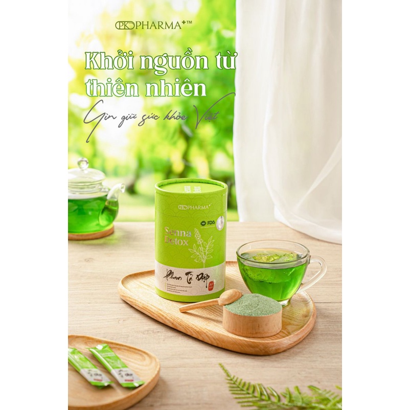 Phan tả diệp Senna Detox anhthushop Phan tả diệp Dr Lacir chính hãng giúp đào thải độc tố giảm cân giảm mụn nám sạm 300g