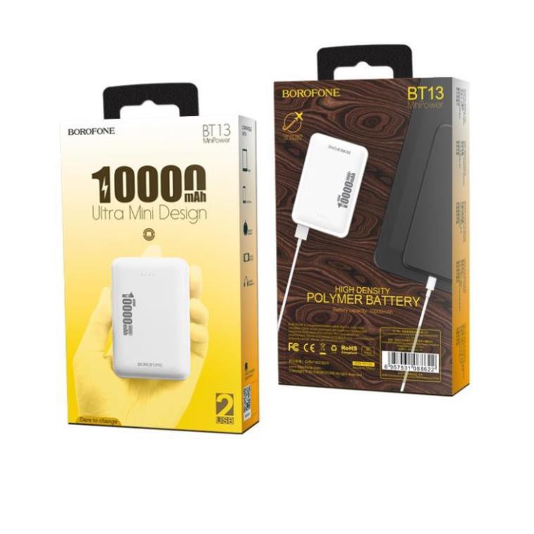 [ Giá siêu rẻ,chính hãng ] PIN Sạc dự phòng mini BT13 dung lượng 10000mAh Borofone - 11 PRO MAX