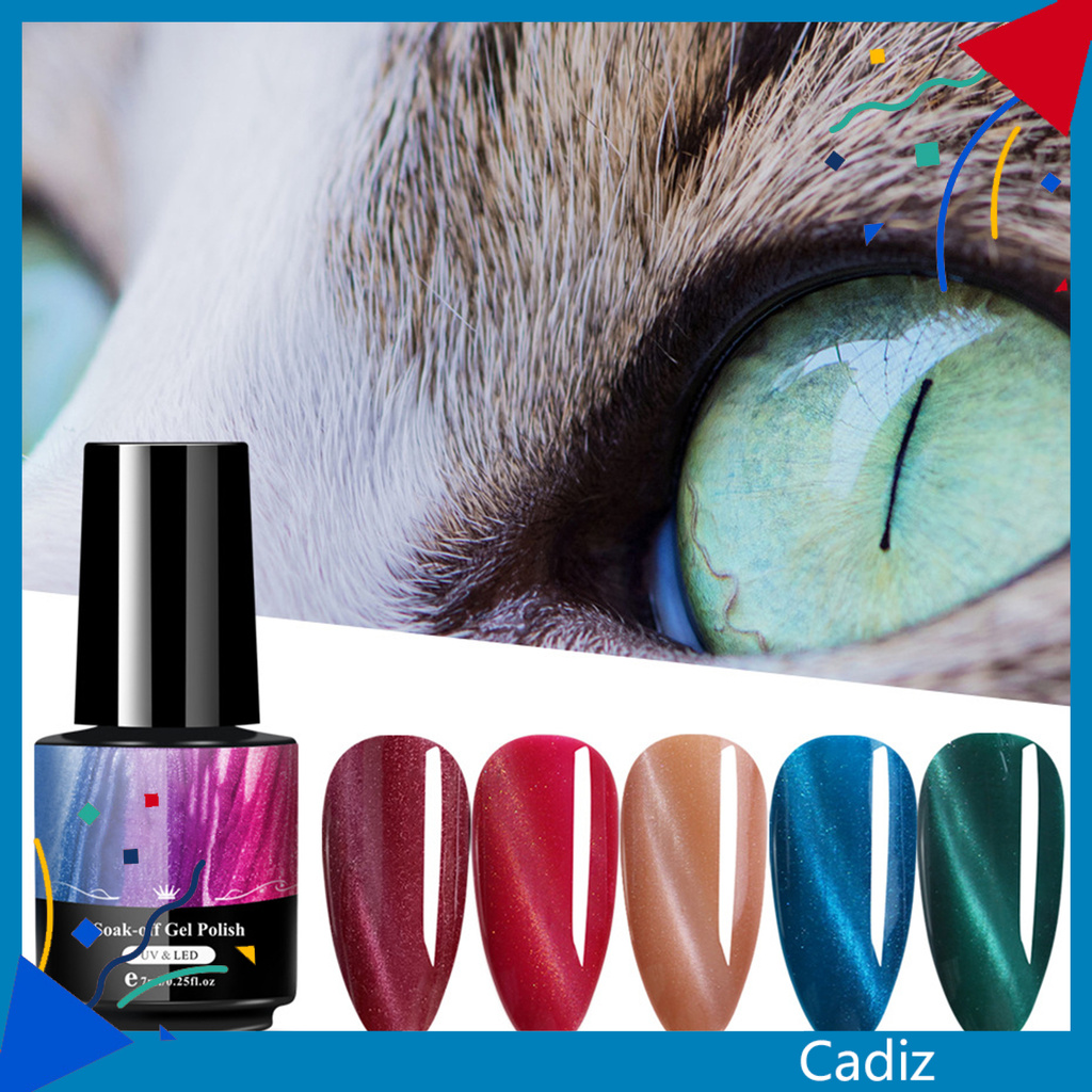 [Hàng mới về] Gel Sơn Bóng Móng Tay Mắt Mèo Cadizx 5ml Thời Trang
