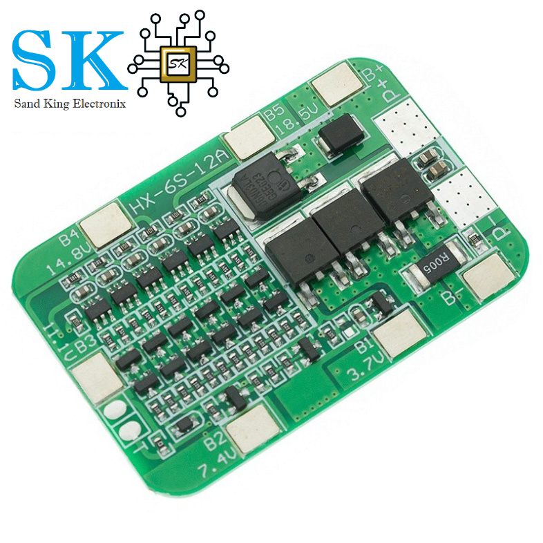 Bảng mạch 6S 15A PCB BMS chuyên dụng cho 6 pin 18650 Li-ion Lithium