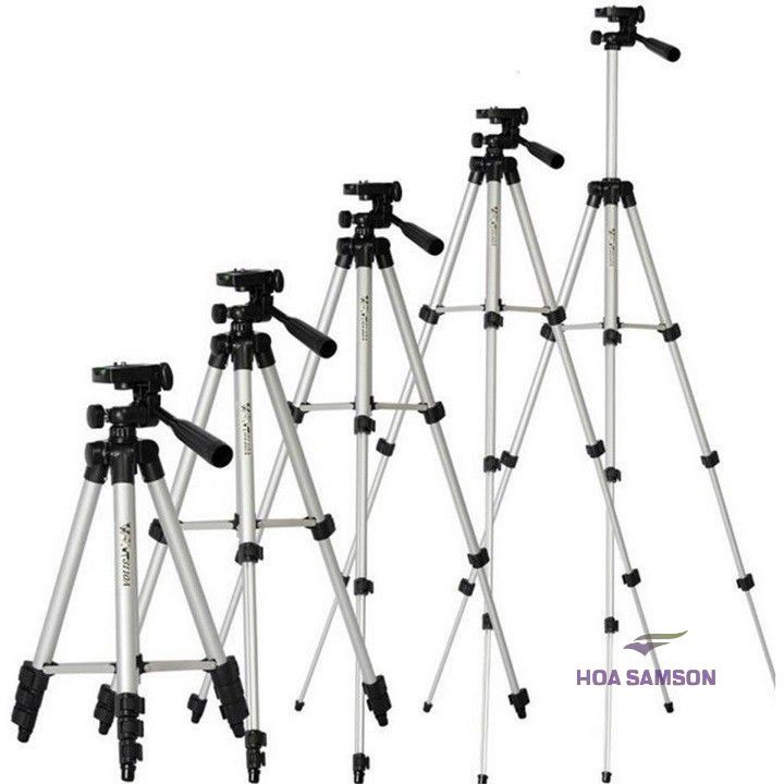 Giá đỡ chụp ảnh điện thoại tripod 3 chân 3110 kết hợp remote tương thích với nhiều dòng máy