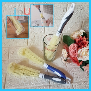 [Ảnh thật] HCM - [Phần cọ rửa 14cm] - Cây vệ sinh bình, cọ rửa ly nước chà rửa mạnh mẽ, làm sạch sâu