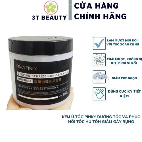 Kem ủ tóc Pinky dưỡng tóc và phục hồi tóc hư tổn giảm gãy rụng PVN3709