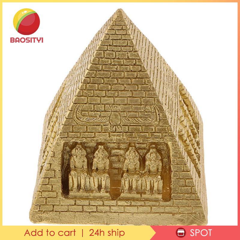 Mô Hình Kim Tự Tháp Ai Cập Bằng Nhựa Resin Trang Trí Bàn Cát Cho Bé [Baosity 1]
