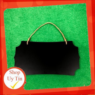 [Tranh decor trang trí] Bảng gỗ đen viết phấn treo trang trí 25x13cm