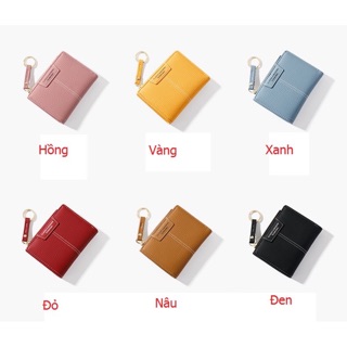 Ví nữ gấp ngắn mini siêu nhỏ gọn