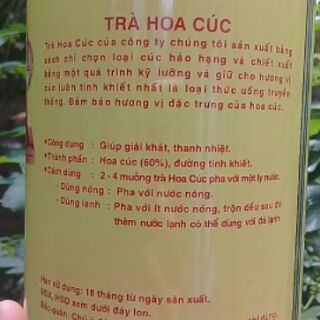 trà hoa cúc Hán Linh