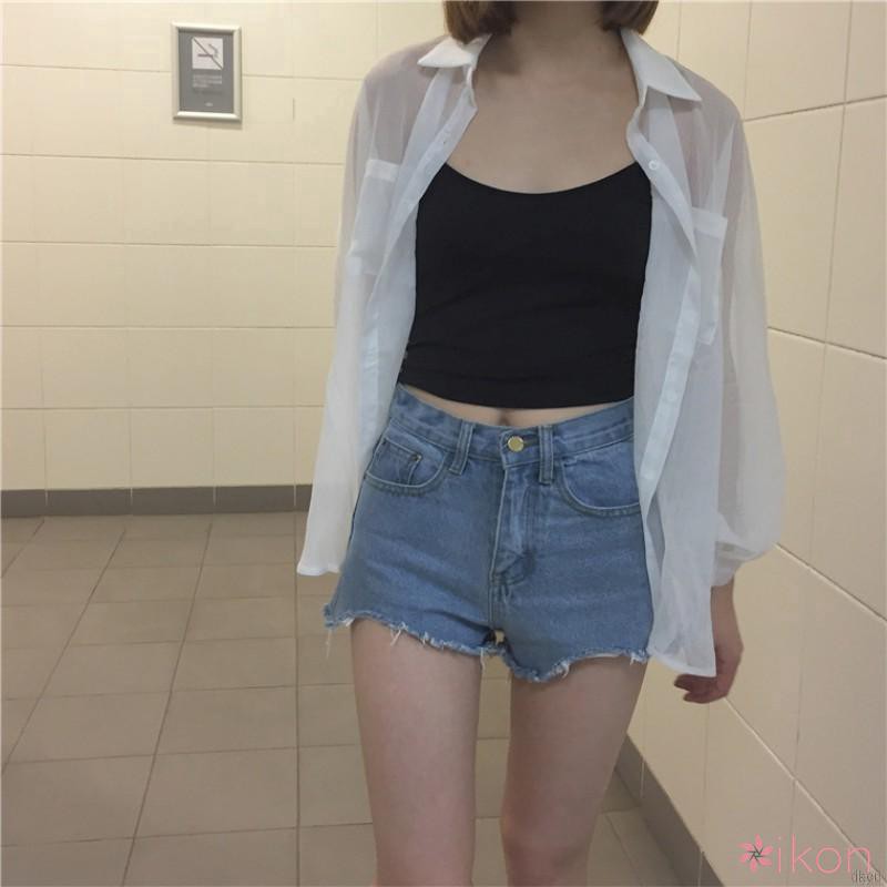 sơmi nữ Áo sơ mi Áo khoác Cardigan phong cách Hàn Quốc cho nữ
