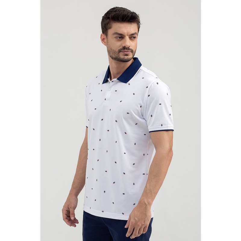 Áo thun nam cổ bẻ in họa tiết , chuẩn form, sang trọng, thanh lịch John Henry - KS22SS09T-SCHE