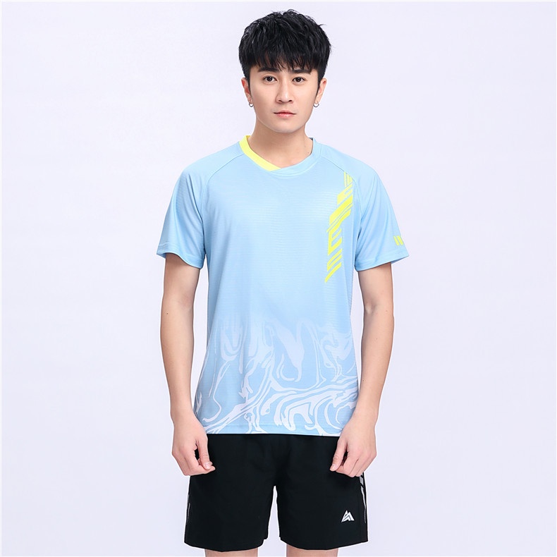 Bộ Đồ Thể Thao Tay Ngắn Thoáng Khí Nhanh Khô Thời Trang Mùa Hè Cho Nam Và Nữ
